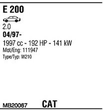 WALKER MB20067 Exhaust System